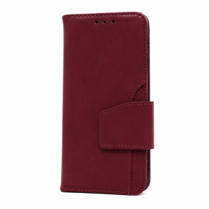 Premium PU Leather with Front Slot Card Wallet Case for Samsung Galaxy Note 9 - Wine